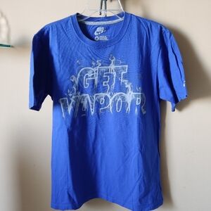 Nike Men's Blue Graphic T-Shirt Size M